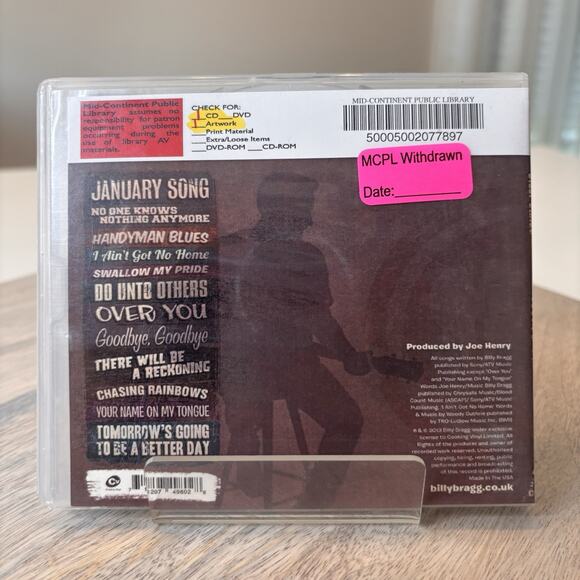 Tooth and Nail by Bragg, Billy (CD, 2013) - Picture 2 of 5